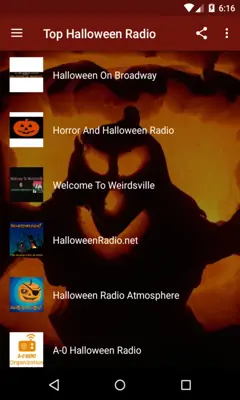 Top Halloween Radio Free android App screenshot 2